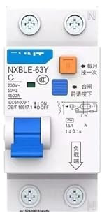 WGJJPQYK Disjoncteur à Courant résiduel, Protection Contre Les surfuites, NXBLE-63Y 6A 10A 16A 32A 63A 10MA 30MA 0,01A 0,03A 1P + N(30MA 1P 1N,10A)