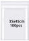 Rshuhx 100pcs Plastic Bags Resealable Clear Grip Seal Bags Heavy Duty Thicken 160μm 35cmX45cm Sealable Bags Suitable for Books Documents Clothes Jackets Shirts Hats Scarves Shoes Travel Storage