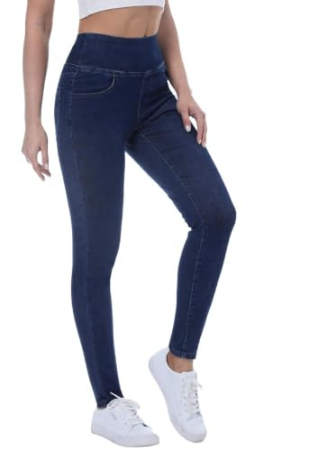 Chasehot Skinny Jeans Damen, High Waist Stretch Jeggings Damen mit 4 Taschen Jeans Leggings Damen Jeanshose zum Anziehen