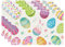 Bonhause Ostern Tischsets 4er Set, Ostereier Hase Kaninchen Frühling Platzsets Waschbar Platzdeckchen für Küche Tisch Dekoration Drinnen Urlaub Party Dekor 30x45cm