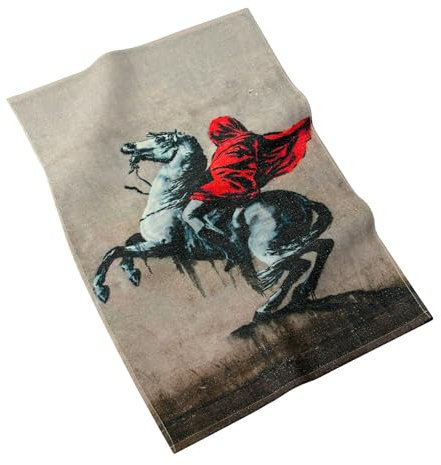 MuseARTa Geschirrtuch aus Baumwolle mit dem Gemälde Bonaparte des Künstlers Banksy Graffiti in der Größe 40x60cm, KT-BL-BO