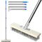 Ezkamfort Wire Broom,With 163cm Adjustable Handle,Rigid Steel Bristles Professional-Grade Outdoor Scrubber for Stubborn Moss,Algae & Debris on Patios,Decks & Gardens