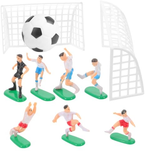 POPETPOP Decorazioni Calcio Per Torta Compleanno Miniature Campo Da Calcio Decorazioni Per Torte e Feste Accessori Per Da Te Pvc