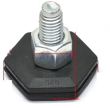 Bvhklxseb Compatible For Haier Compatible For LG Drum Washing Machine Fixed Feet Base Screw/Rubber Balance Shock Absorption Non-slip Pad Feet