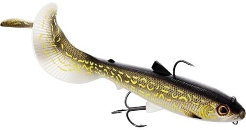 Westin Bullteez Curltail R2F 16cm 35g Sinking - montierter Gummifisch