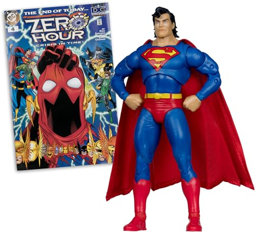 McFarlane DC Direct Page Punchers Superman (Zero Hour) 7in Action Figure with Comic Toys