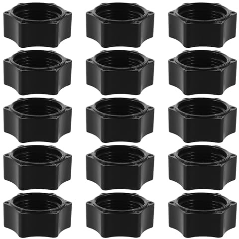 LOLIPPYY 30pcs Car Phone Mount Hexagon Slotted Locking Ring Nuts for Ball Joint Adapter Compatible with Air Vent and Dashboard Car Accessories