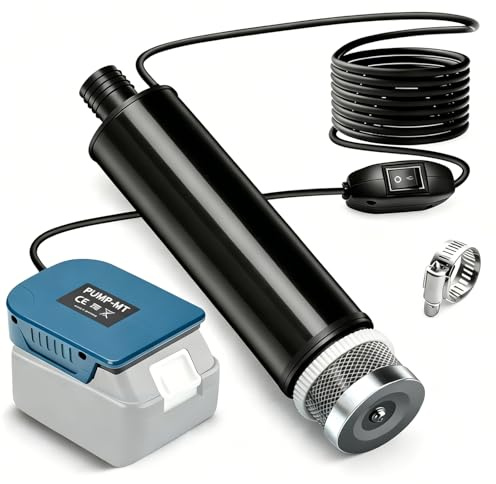 Pompe à Eau Sur Batterie Portable 120w 12v, Mini Pompe Submersible électrique Sans Fil Pour Jardin, Piscine, Aquarium, Cave Inondée - Compatible Avec Batteries 18v (Sans Batterie)