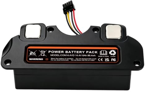 Easekent Batería de Repuesto con Carcasa para Cecotec Conga 4090 4490 4590 4690 Robot Aspirador, 14.4V 6000mAh Li-Ion Batería para P1904-4S2P-MM 49CE5402 80694, Accesorios y Recambios