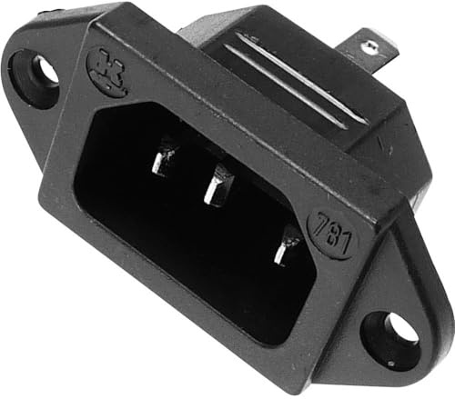 Kaiser KALTGER TESTECKER MIT FLANSCH 10 A SW, Schwarz