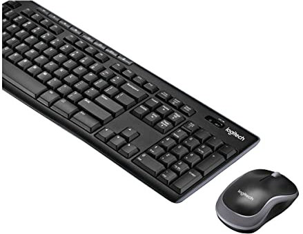 Logitech MK270 combo, Dutch/US Int. Wireless, Black, 834627 (Wireless, Black Mouse and keyboard)