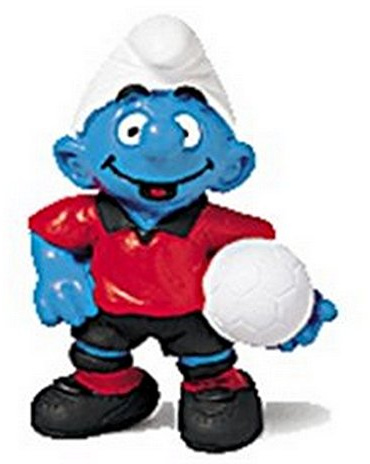 SCHLEICH The Smurfs Figure - The Smurf Footballer (20454)