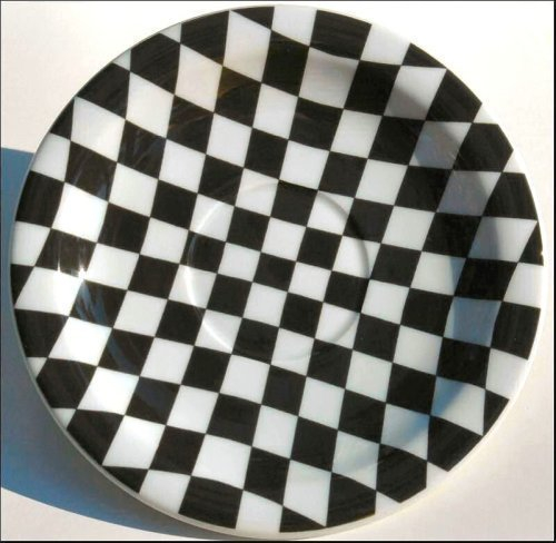 CUBES BOPLA Porzellan Kaffeetasse Unterteller 16 cm BLACK & WHITE