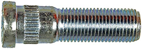 Dorman 610-218 9/16-18 Radbolzen mit Wellenschliff, 0,625 Zoll Rändelung, 5,1 cm Länge für ausgewählte Dodge/Ford-Modelle, Silber