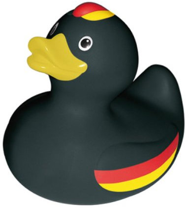 Deutschland Badeente schwarz