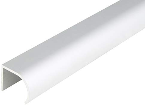Alberts 475253 Griffprofil | Aluminium, silberfarbig eloxiert | 1000 x 25 x 19 mm
