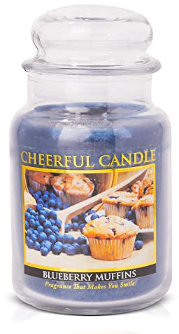 A Cheerful Giver Blueberry Muffins 24 oz. Jar Candle Duftkerze im Glas, 680 ml, Paraffinwachs, 24oz, 680