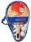 Idena Tischtennis-Set / 2 Tischtennisschläger und 2 TT-Bälle / in blauer Tasche