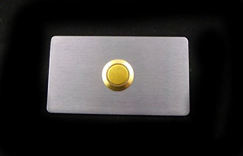Eurosell Beleuchtete Design V2A Edelstahl Klingelplatte Klingel Platte Schild Türklingel Klingelknopf Klingelschild silber gold Taster