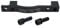Aluminium Alloy 6061 Disc Brake Adapter Front 203mm POST MOUNT / PM Fork to POST MOUNT / PM Brake Caliper BLACK compatible with all brands such as SHIMANO, TEKTRO, HOPE, MAGURA, PROMAX, AVID, HAYES, FORMULA, QUAD, etc.
