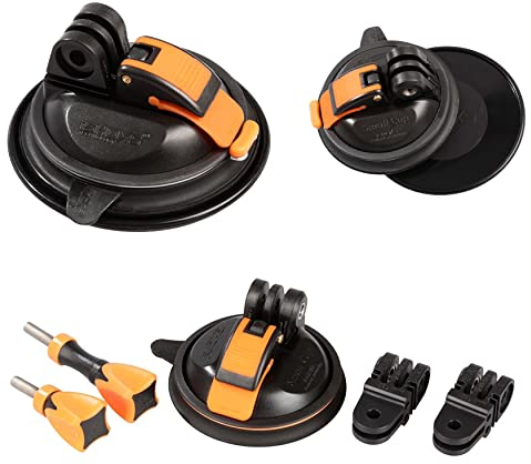 iSHOXS Small Cup – Ventosa extra forte per GoPro e action cam | Presa sicura su vetro, auto e barca | Antivibrazione, resistente e durevole – Perfetto per uso professionale e outdoor