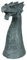 colourliving Dekofigur Drachenkopf Drachenfigur Büste Drache groß 40 cm Mystic Gothic Fantasy Figur