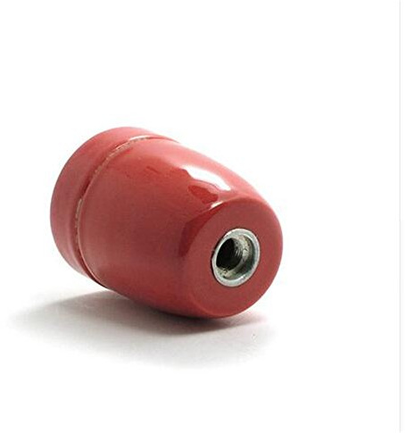 reachyea E27 weiß Porzellan Lampenfassung aus Keramik mit Kordel Griff, rot 60.00 wattsW, 250.00 voltsV