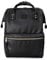 Kah&Kee Damen Leder Rucksack -Wasserdicht 15 Zoll Elegant Laptop-Taschen für Lehrerinnen & Büro-Arbeit, ideal für Reisen (Schwarz, mittel)