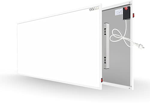 Byecold Infrarotheizung 900 Watt, Infrarot Wandheizung, Elektroheizung, Heizplatte Heizkörper Heizpaneel Elektrisch, Überhitzungsschutz Energiesparend