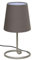Trango 2018-05B Nachttischlampe *BROWNY* Tischleuchte mit Stoffschirm in Braun inkl. 1x E14 Fassung Fensterbanklampe, Schreibtischleuchte, Tischlampe, L: 20cm – B: 10cm - H: 30cm ohne Leuchtmittel