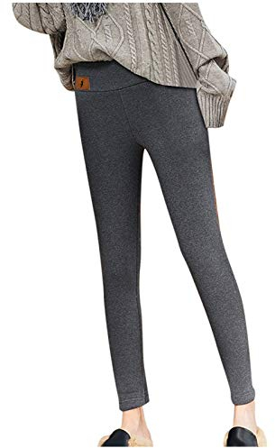 Koly-Hundebett Frauen Winter Leggins,Frauen Thermal Plüsch Lammfell Leggings Mit Hoher Taille Trousers,Hohe Flexibilität Warme und Weiche Leggins Hosen,Übergroße Slim Fit Leggings