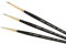Repino Kolinsky Lot de pinceaux d'artiste en poils de martre rouge, fins, taille 2/0, 0, 1