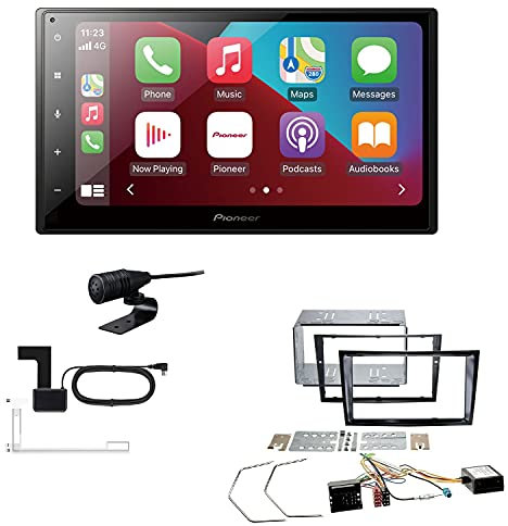 Pioneer SPH-DA160DAB 2-DIN Autoradio CarPlay Android Auto Bluetooth DAB USB passend für Opel Zafira B 2005-2014 schwarz inkl Canbus
