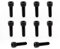 TIANLIN Boulon M8, 10 Pièces Vis M8, Noir Vis Inox, Boulon Hexagonal en Acier au Carbone M8 x 30 mm, Finition Soignée, Adapté aux Equipements Industriels et Mécaniques