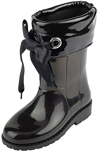 Chicco, Stivale Bimba in Vernice e Antipioggia, Nero (33 EU)