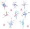 SUPERDANT 8 Styles Ballett Wandtattoos Ballerina Wandtattoos Tanzende Ballerinas Wandtattoos Ballettschuhe Wandtattoos Schmetterlings Wandkunst Raumdekor Mädchen Schlafzimmer Aufkleber