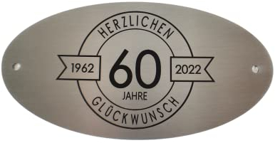 WIENS3D - Personalisiertes Schild - Gartenbank Geburtstag Geschenk zum Jubiläum Jahrestag Silberhochzeit Goldene Hochzeit Feiertag Rente Kollegen Firmengeschenk Rentnerbank Grabschild