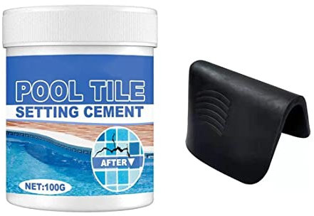 WAITLOVER Lot de 2 poudres de ciment pour réparation de joints de carrelage de piscine, réparation facile des fissures, pas pour l'acrylique, nouvelles fuites, Ba