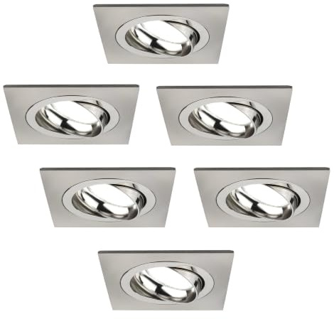 Ledvion - 6X SMART LED Einbauspots Sevilla, Dimmbare, RGBWW, WiFi, Weiß, 2 Jahre Garantie