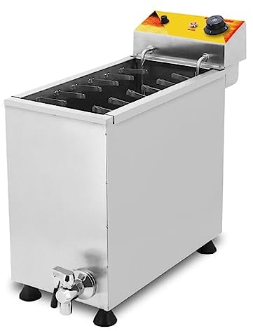 3000W Cheese Hot Dogs Sticks Frying Machine, 25L/6.6GAL Commercial Electric Deep Fryer For Restaurant, Store, Home