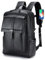 SPAHER Bagagli Cabina 40x30x20 Wizzair Vueling 15,6 Pollici Zaino in Pelle per Computer Portatile Unisex Borsa Scuola Escursionismo Viaggi Affari Bagagli All'aperto College per Uomini Donne, Nero con