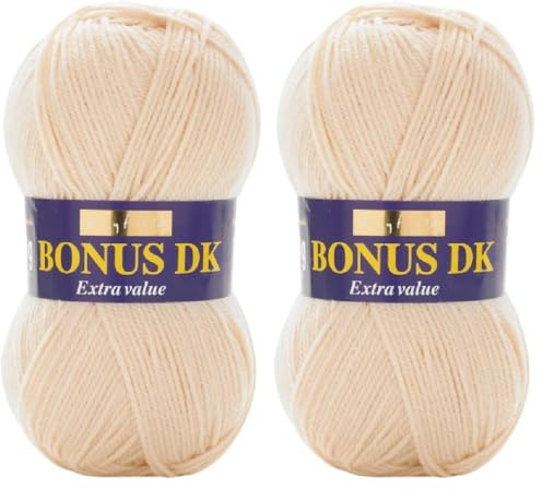Sirdar Hayfield Bonus DK Double Knitting - 100g Biscuit (963) 19 x 9 x 9 cm (Pack of 2)