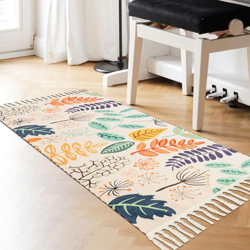 Pequeñas alfombras de cocina lavables 50x80cm Alfombra de sala de estar antideslizante para interiores Alfombra de entrada suave Decoración festiva acento Imprimir delgado Piso Alfombrilla de puerta