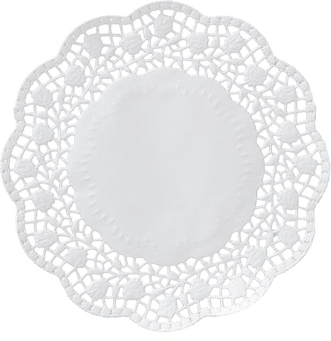 METRO Professional Tassendeckchen, Papier, Ø 10 cm, rund, weiß, 250 Stück
