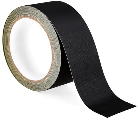 Buchbinde Reparaturband 50 mm x 10 m Textil Gewebeband für Buchreparatur Schwarz Hochleistungs Säurefreies Bastelband Selbstklebend Reparatur Bastelband zum Binden und Versiegeln von Büchern
