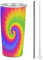 Tie Dye 20oz Stainless Steel Tumbler, Insulated Tumblers Cup with Lid and Straw and Straw Brushes, Double Wall Travel Coffee Mug