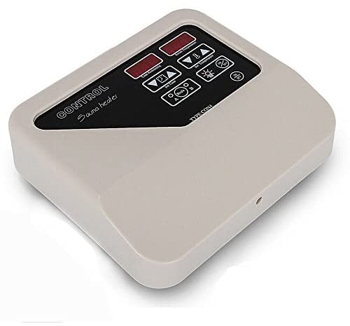 HuKaiL 3-9 KW Saunasteuerung Saunasteuergerät mit Temperaturfühler, 40-105 ° C Sauna Digital Controller mit 2 Betriebsarten und Überhitzungsschutz, Sauna Steuergerät für Hause Saunaraum