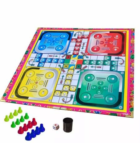 Family Board Game, Snakes & Ladders with Ludo, Large Size, Traditional Fun Quality | Large board games | Family board games