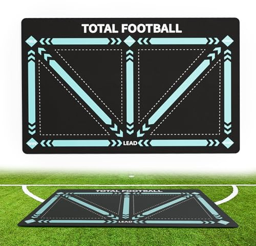 Fußball Trainingsmatte, Fussballmatte Training 60 X 90cm, Fussball Matte Ballkontrolle, Fussball Trainingszubehör, Stoßdämpfende Fussball Matte Ballkontrolle Trainingsmatte