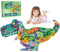 Kinder Puzzle ab 6, 295 Teile Große Dino Puzzle Rahmenpuzzle, Lernspielzeug Geburtstagsgeschenke Spielzeug ab 6 7 8 9 10 Jahre Jungen Mädchen (Dinosaurier)